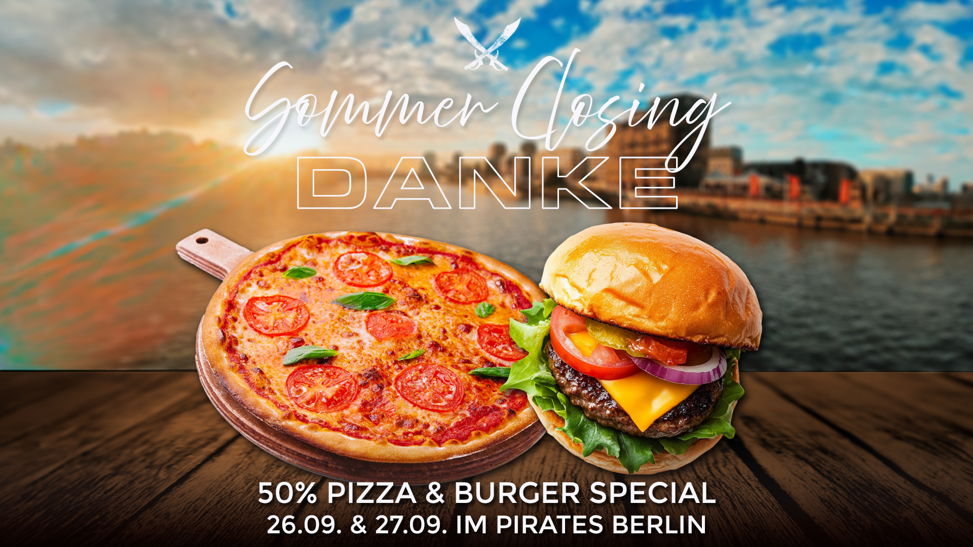 SUMMER CLOSING - 50% Pizza & Burger Special