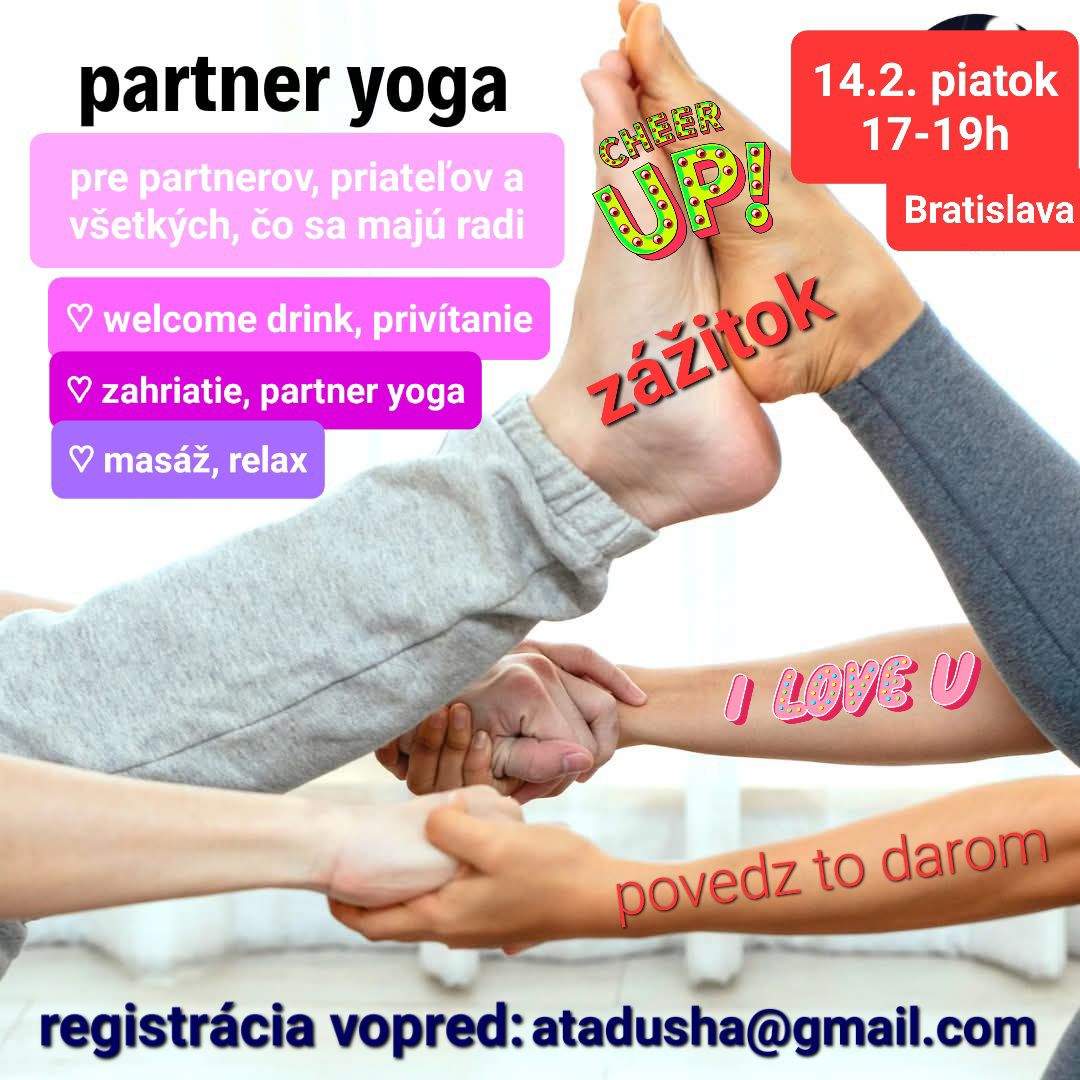 Partner yoga na Valentína