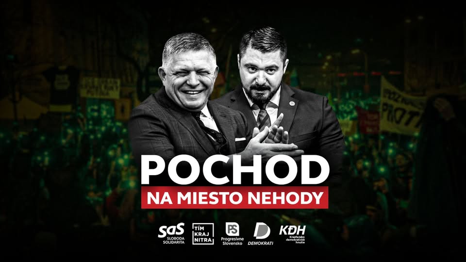 NITRA: Pochod na miesto nehody za odvolanie Gašpara