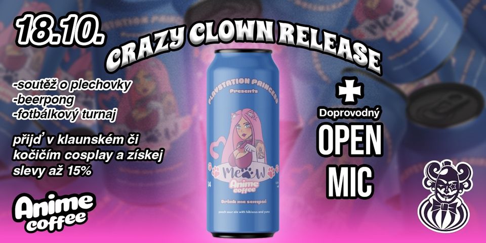 MEOW BEER RELEASE X CRAZY CLOWN