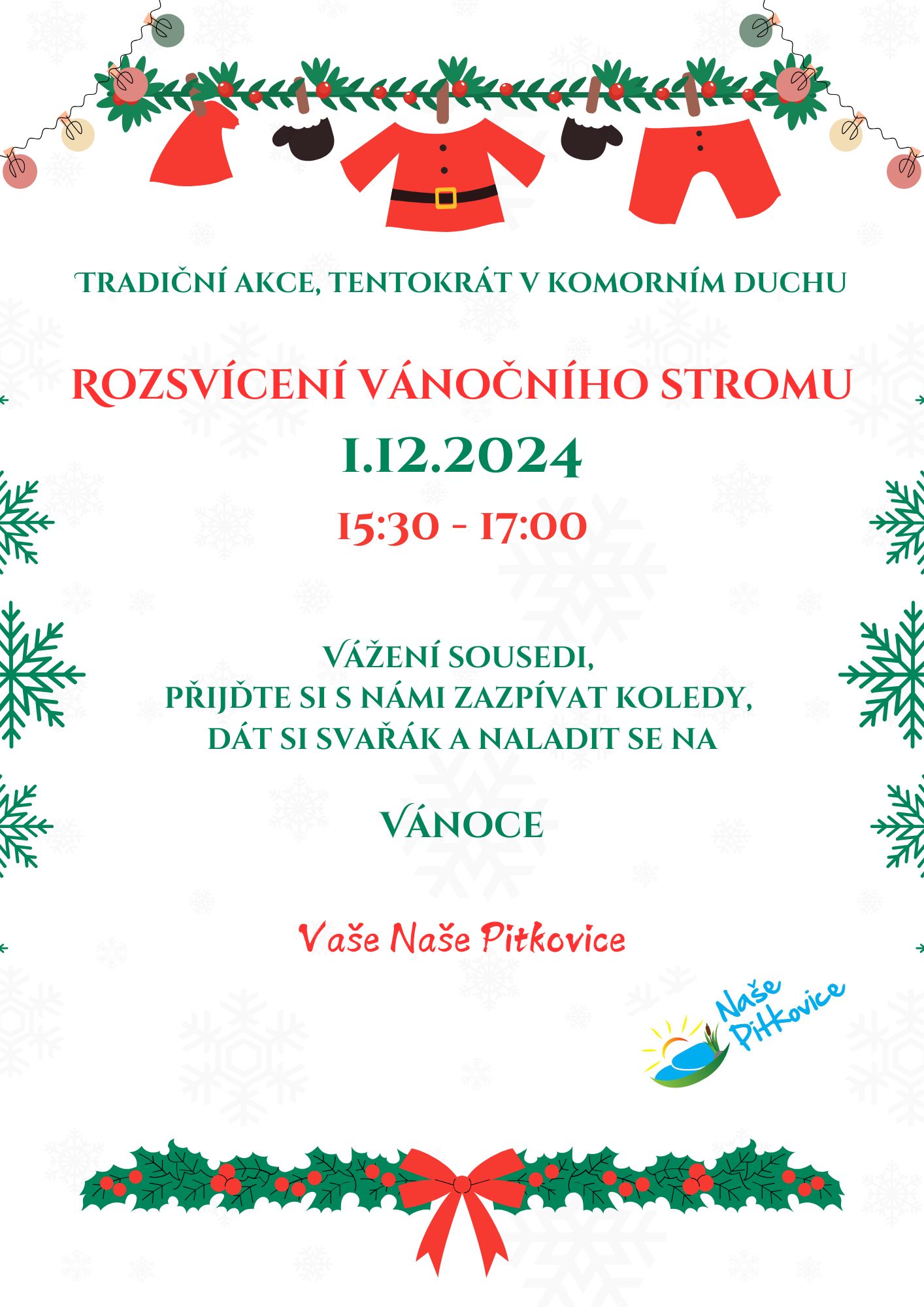 Rozsvícení vánočního stromu
