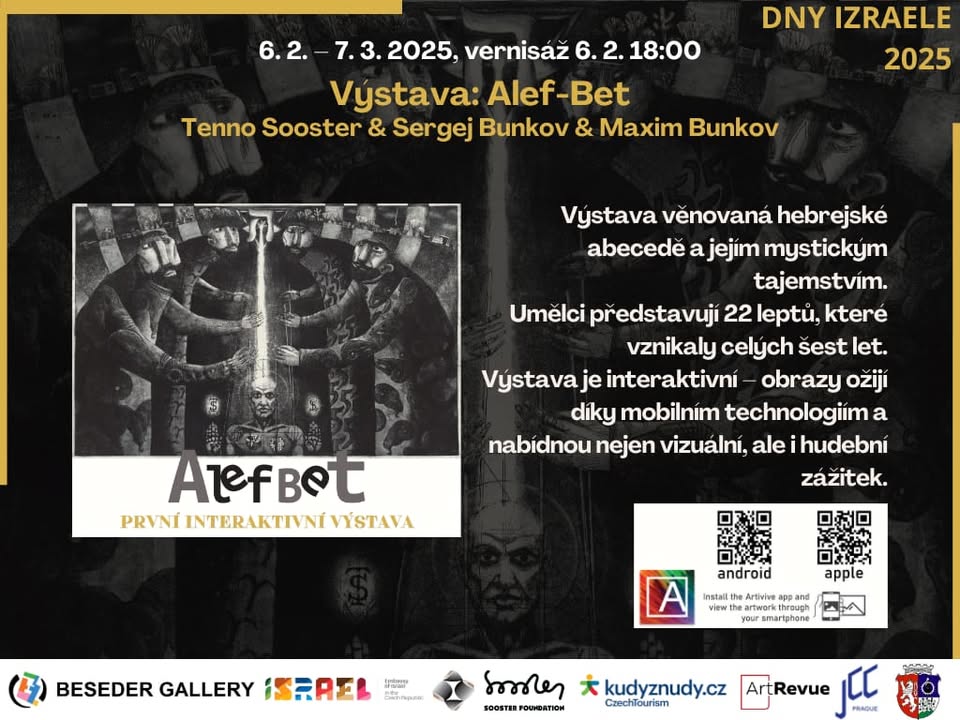Vernisáž – Výstava: AlefBet – Tenno Sooster & Sergej Bunkov | Festival DNY IZRAELE