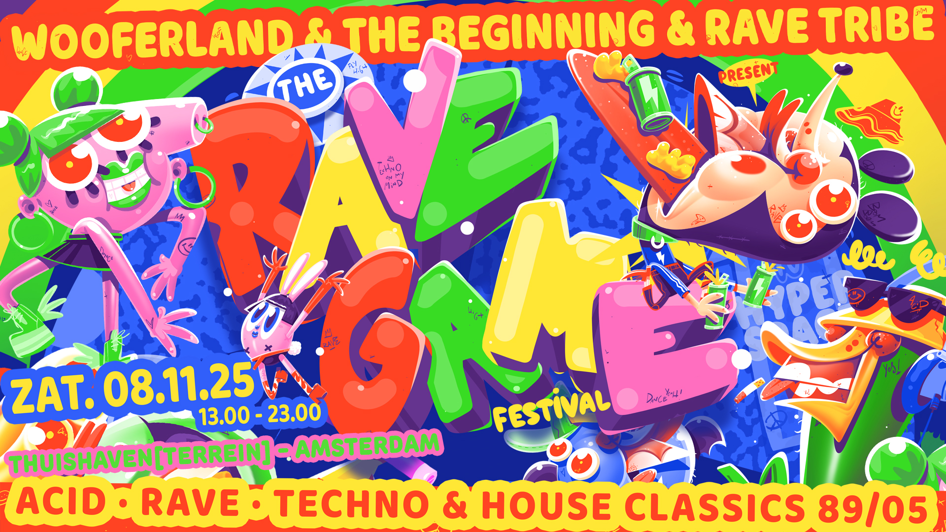 Wooferland, The Promised Land, The Beginning and Rave Tribe pres. The Rave Game - Thuishaven