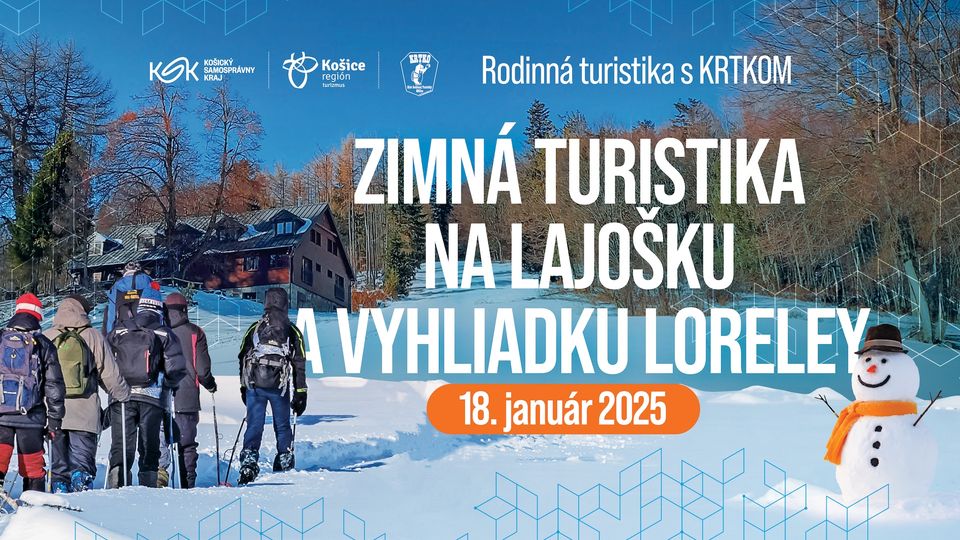 Zimná turistika na Lajošku a vyhliadku Loreley