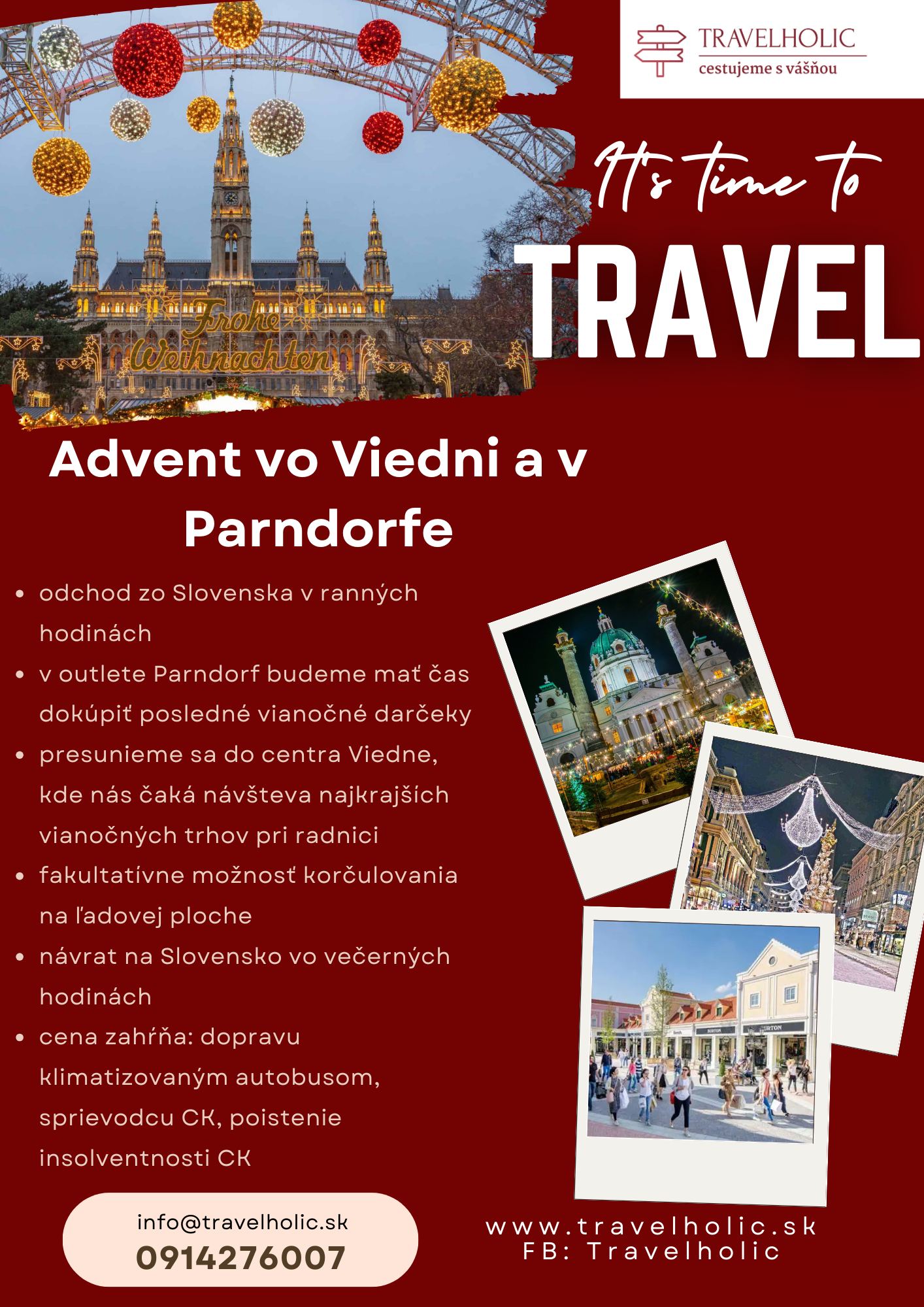 Adventné trhy vo Viedni a Parndorf