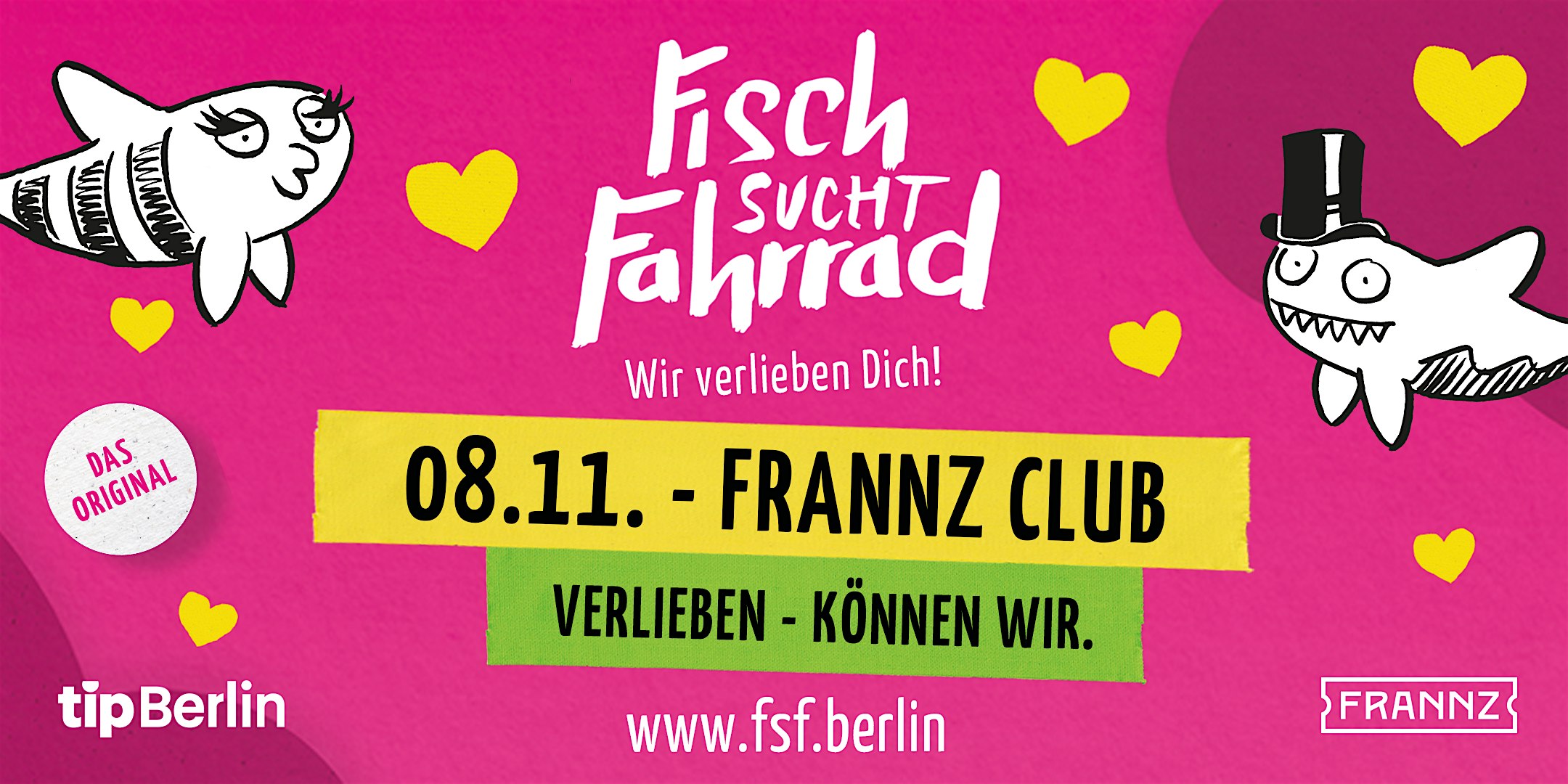 Fisch sucht Fahrrad Berlin | Dating Party | 08.11.24