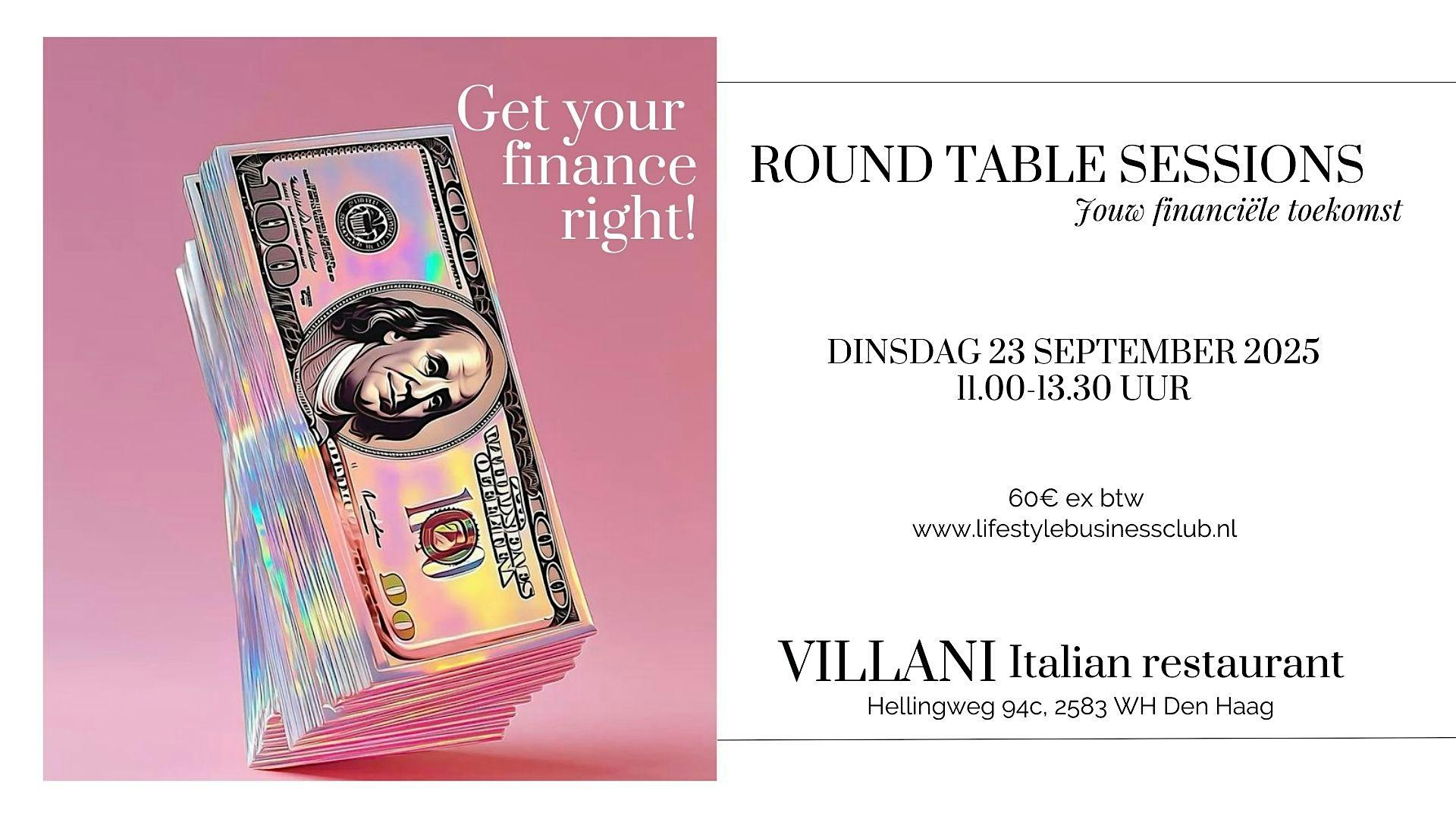 Round Table Sessions - topic Jouw Financiële Toekomst