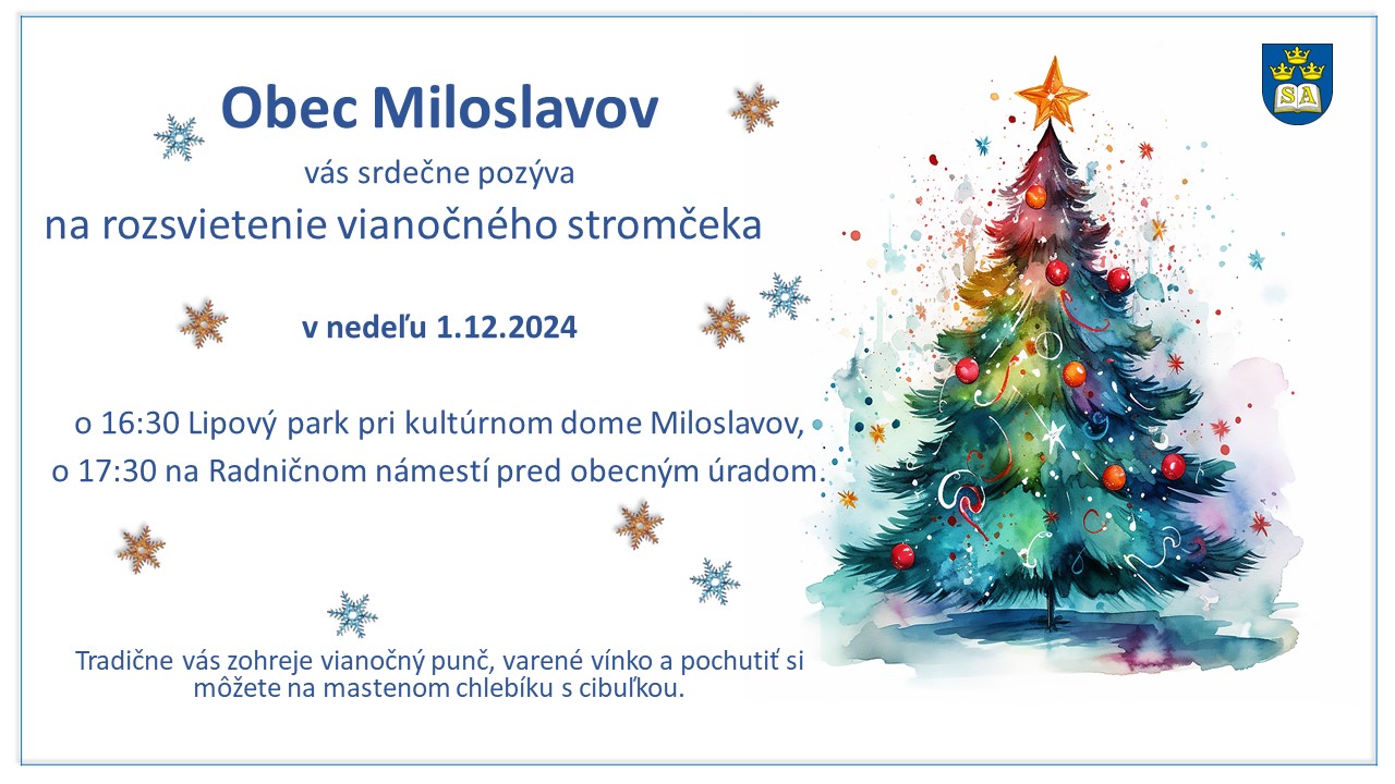Rozsvietenie vianočného stromčeka