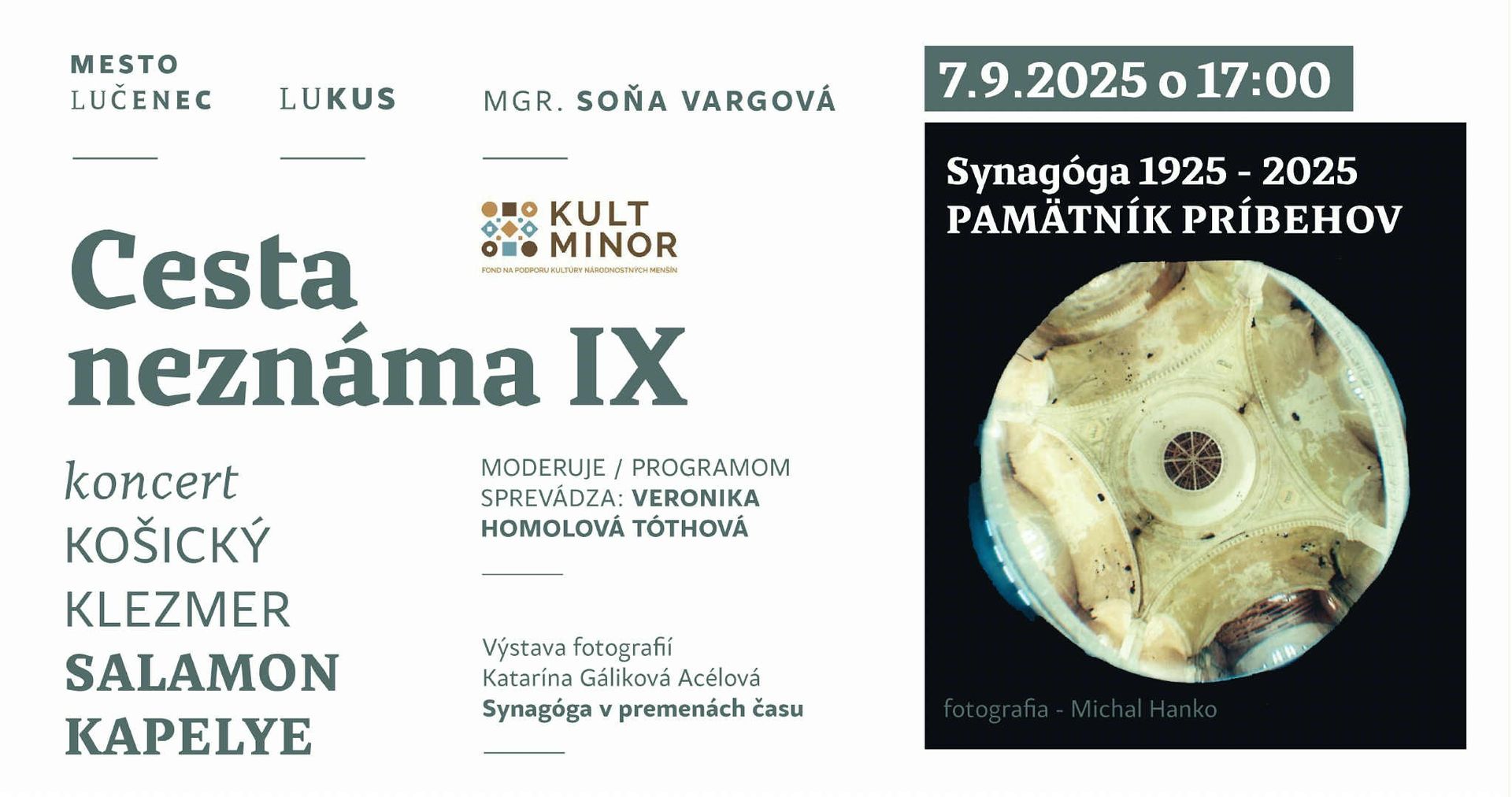 Cesta neznáma IX / SYNAGÓGA 1925 – 2025  PAMÄTNÍK PRÍBEHOV