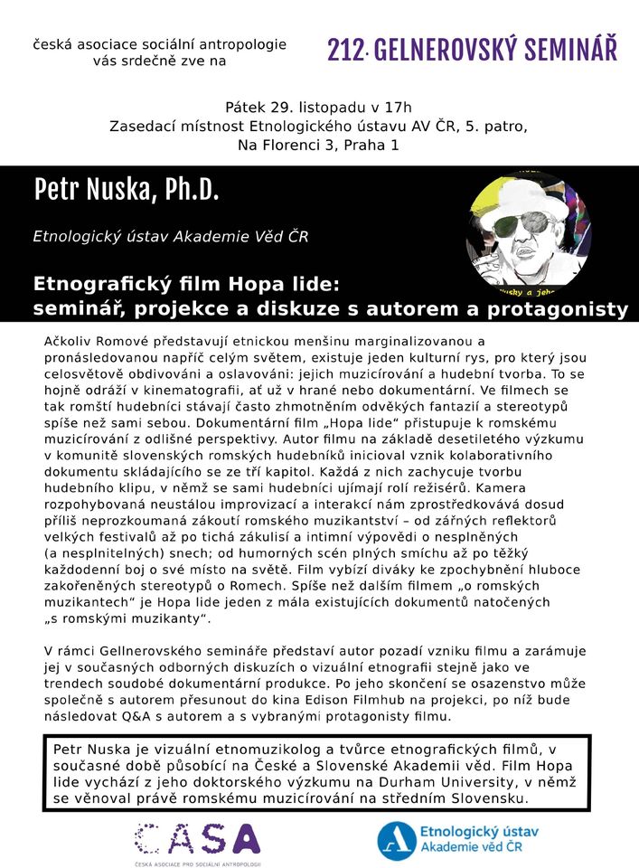 212. Gellnerovský seminář s Petrem Nuskou