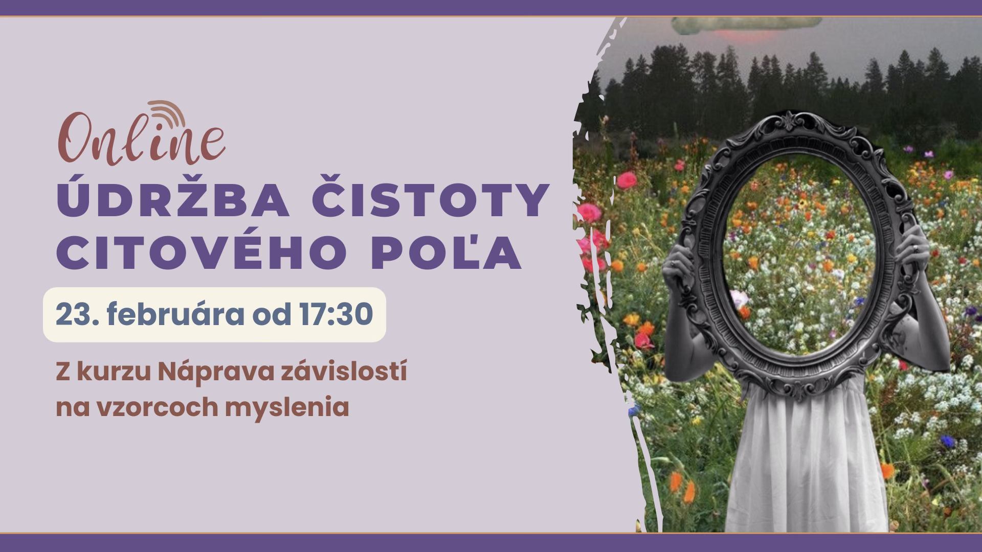 Údržba čistoty citového poľa • z kurzu Náprava závislostí na vzorcoch myslenia | online