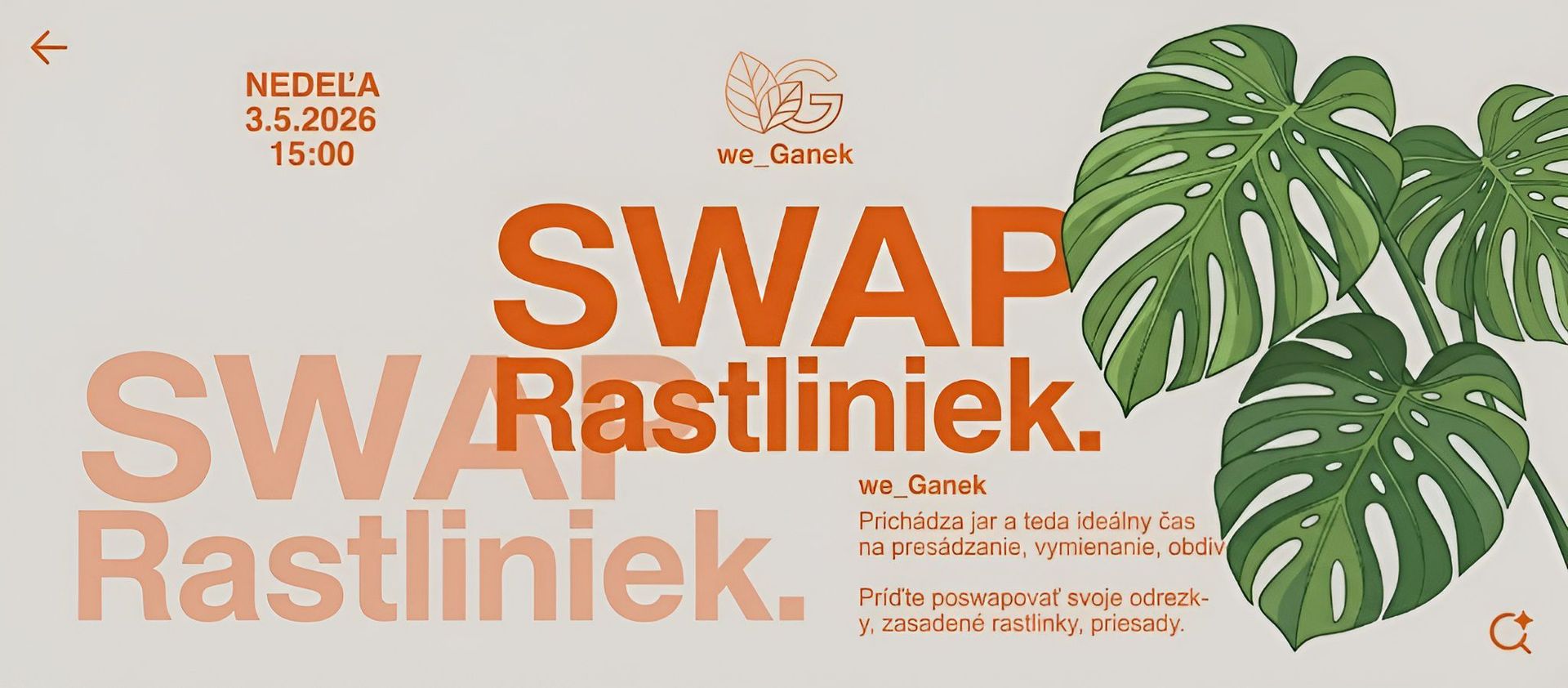 SWAP Rastliniek we_Ganek