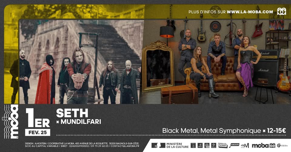 Seth + Mundilfari • La Moba • black metal, metal symphonique