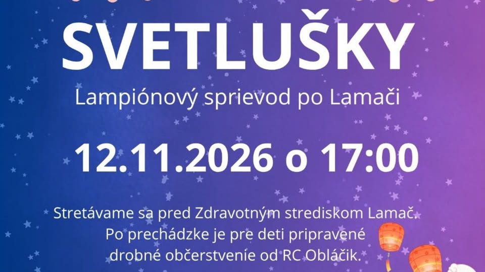 Svetlušky - lampiónový sprievod po Lamači
