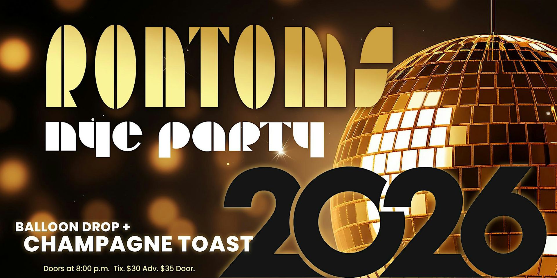 Rontoms' New Year's Eve 2026!