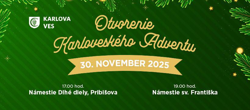 OTVORENIE KARLOVESKÉHO ADVENTU