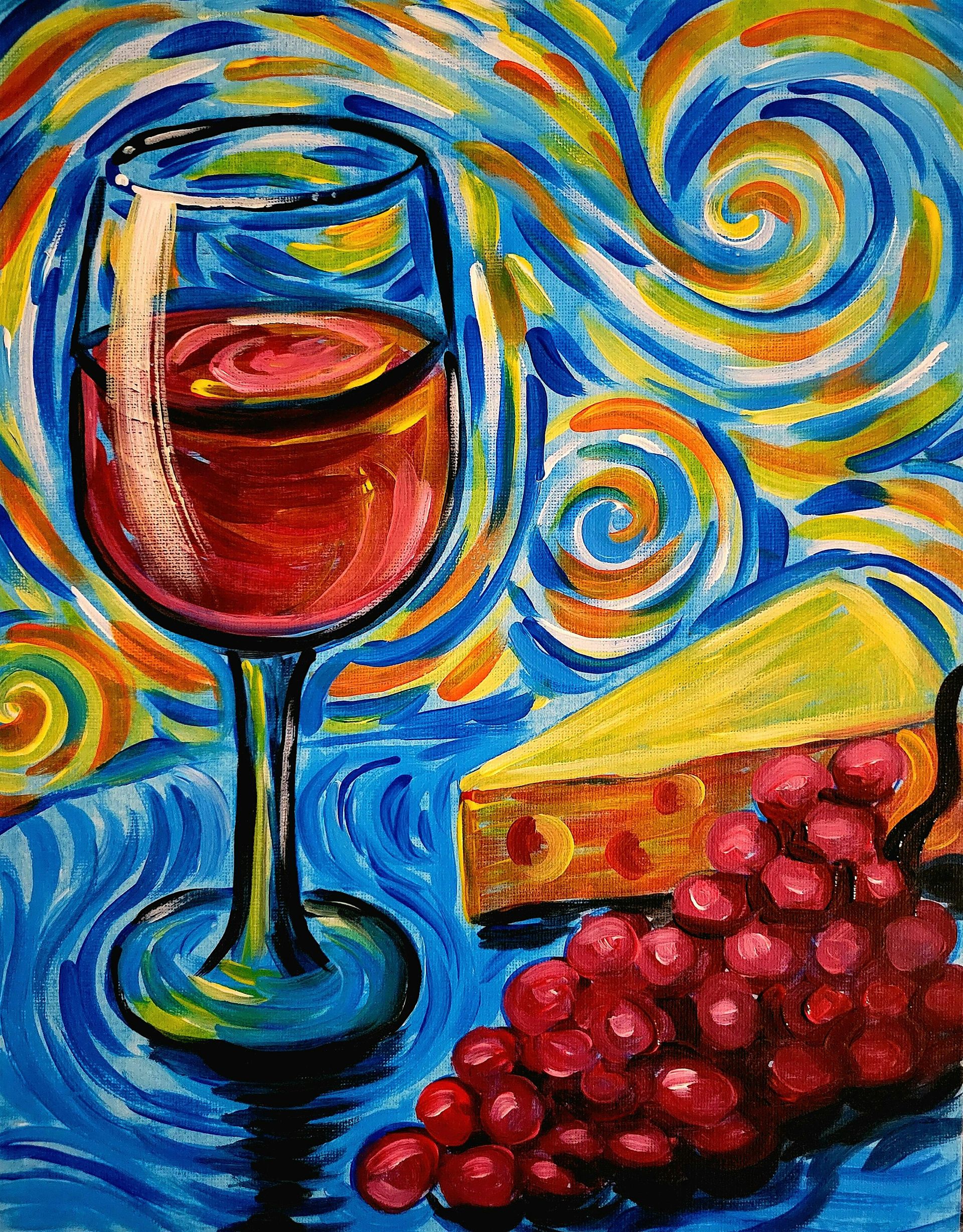 Public Paint Night - Wine Van Gogh