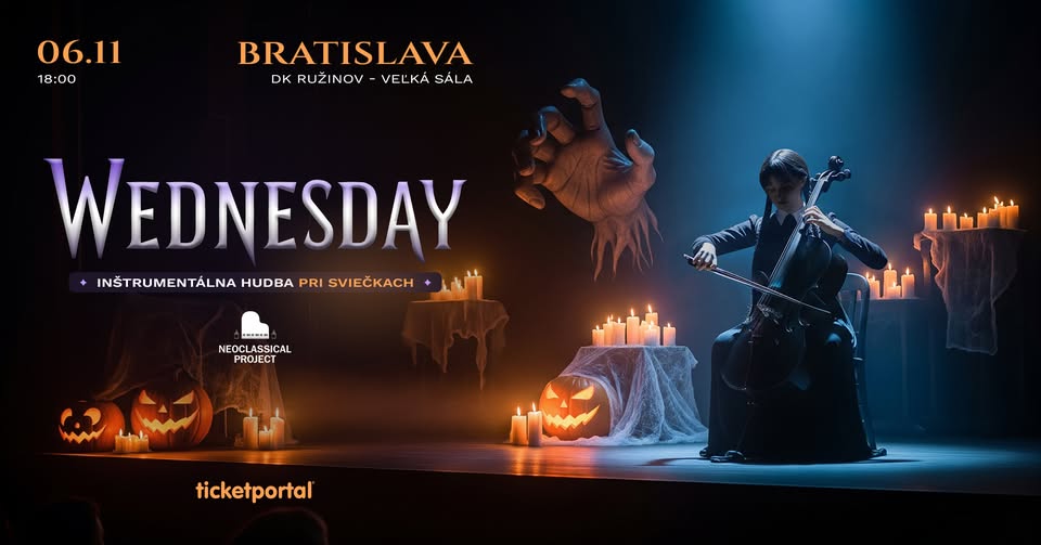 WEDNESDAY PRI SVIEČKACH BRATISLAVA 6.11