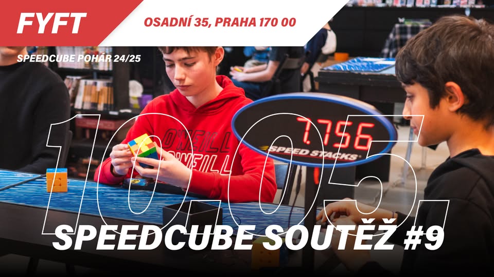 Speedcube soutěž #9 24/25 FYFT Praha