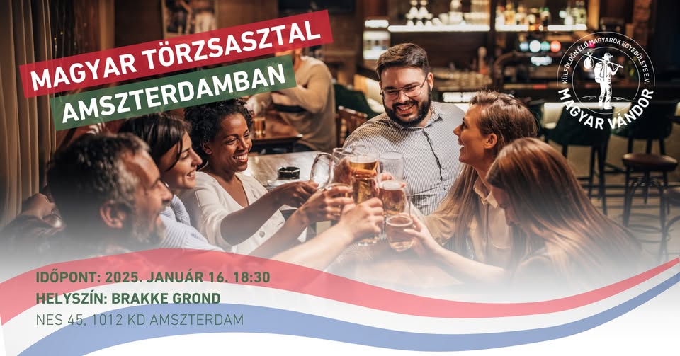 Magyar törzsasztal Amszterdamban