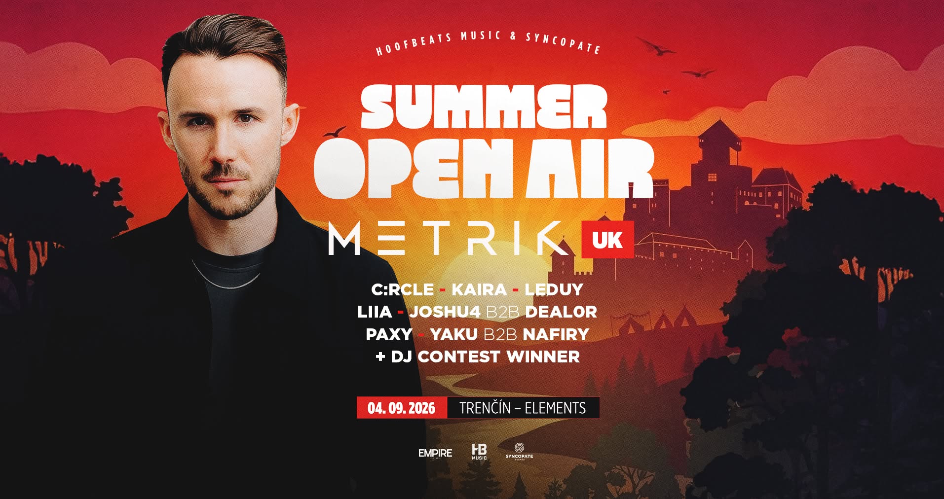 Summer DNB Open Air w/ METRIK (UK) | 4.9.2026 ELEMENTS TRENČÍN