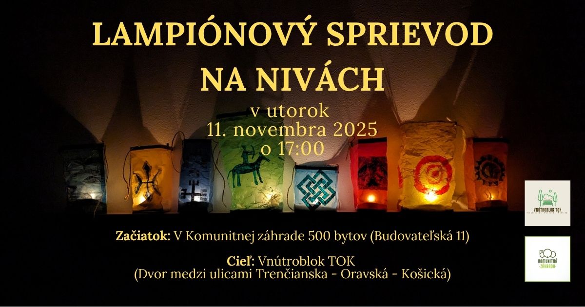 Lampiónový sprievod na Nivách