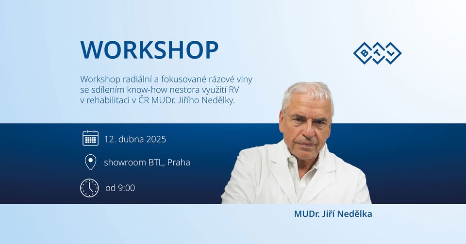 Workshop: Radiální a fokusovaná rázová vlna s MUDr. Jiřím Nedělkou