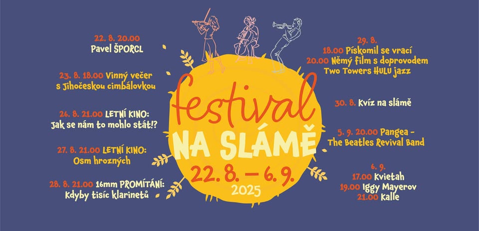 FESTIVAL NA SLÁMĚ 2025 v Týně nad Vltavou