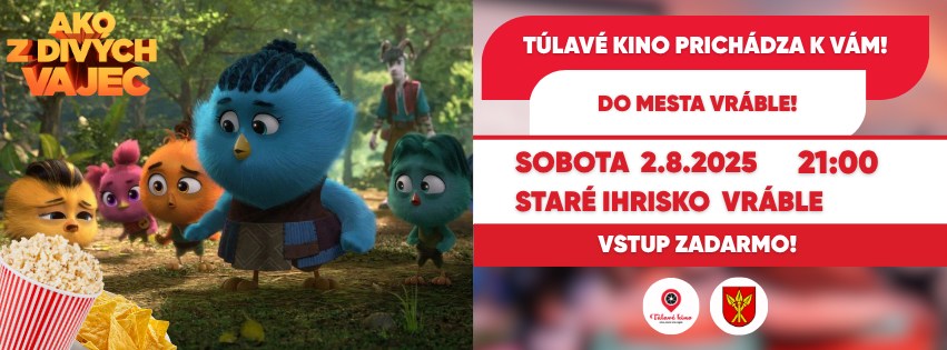 Túlavé kino prichádza do mesta Vráble! Premietame film Ako z divých vajec!