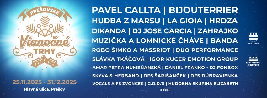 Prešovské vianočné trhy 25.11.2025 - 31.12.2025