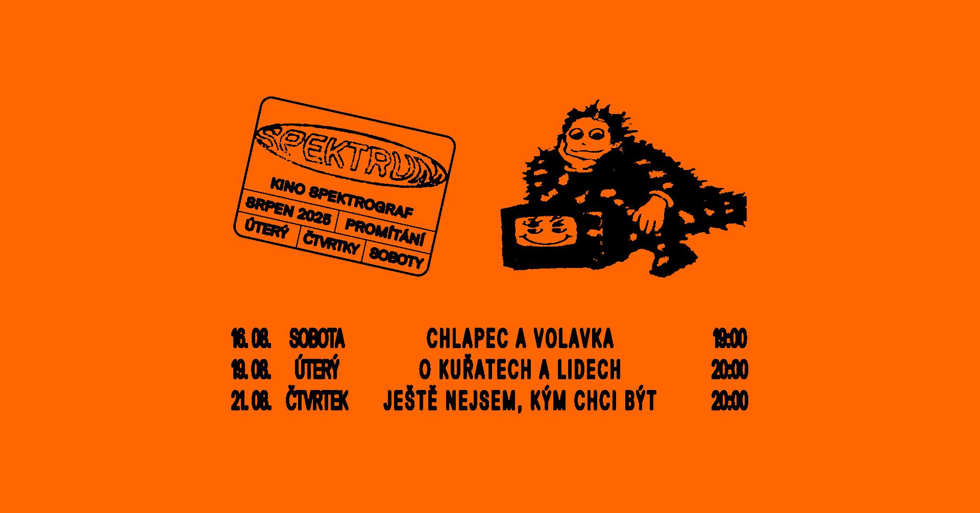 SPEKTROGRAF kino: Chlapec a volavka, O kuřatech a lidech, Ještě nejsem, kým chci být