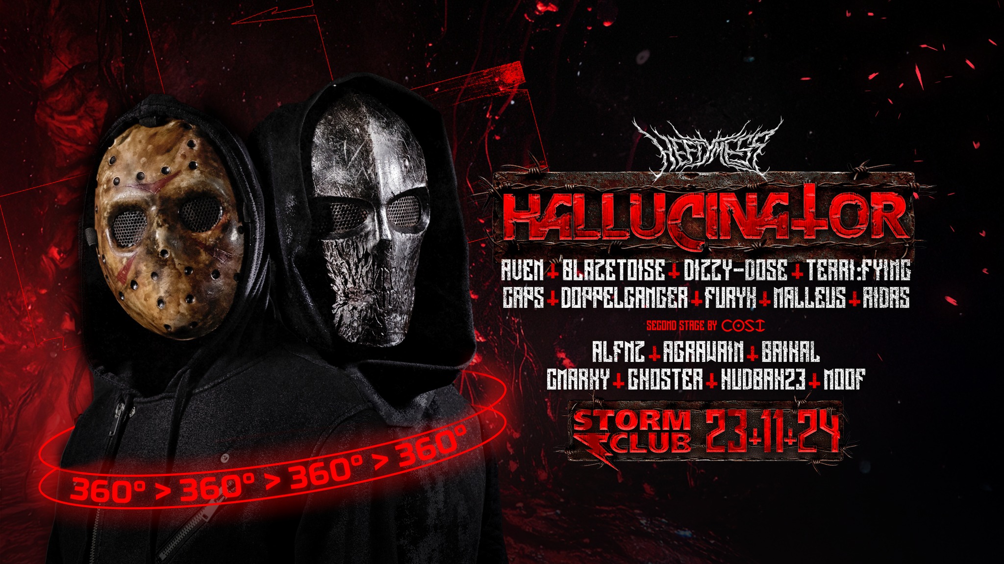 Hefty Mess & Cosi 360° w/ HALLUCINATOR (IT) | 23.11.24 | Storm Club Prague