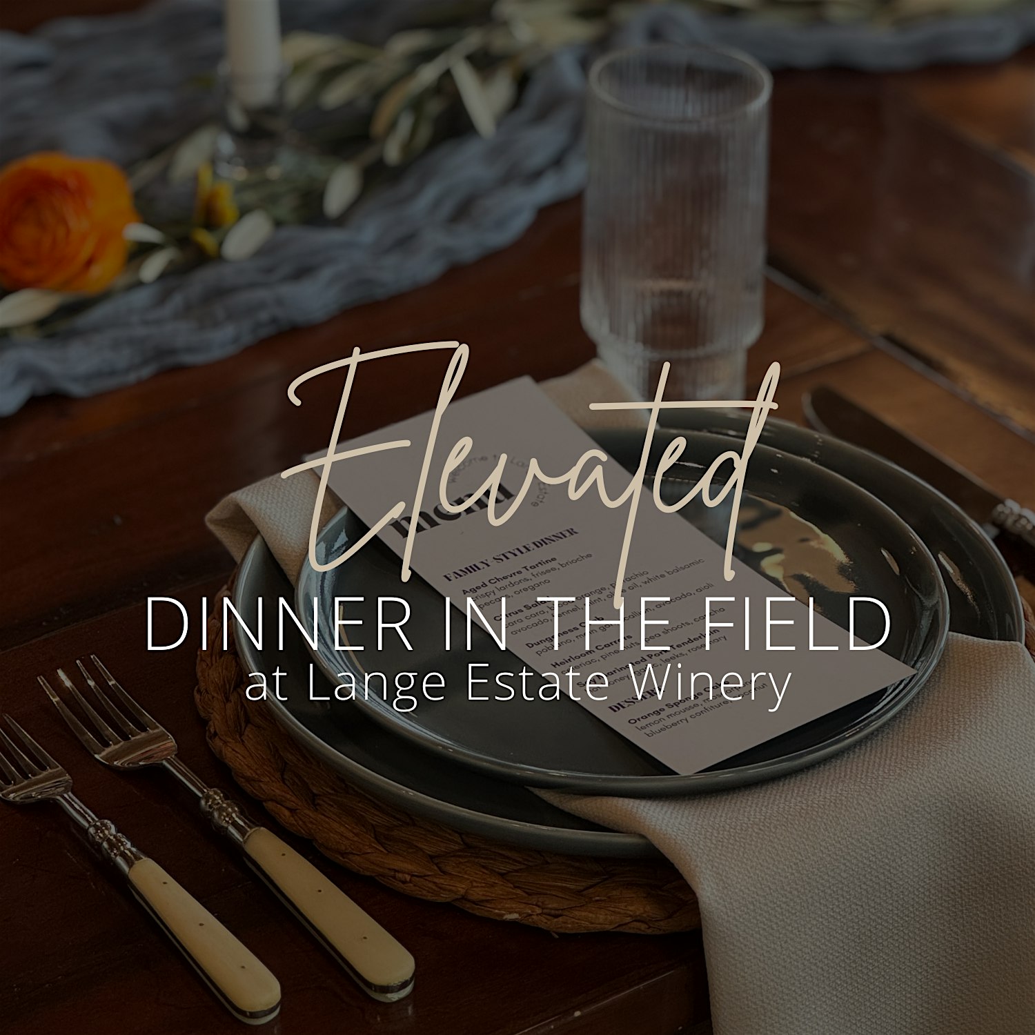 Elevated Series: Dinner in the Field at Lange Estate Winery