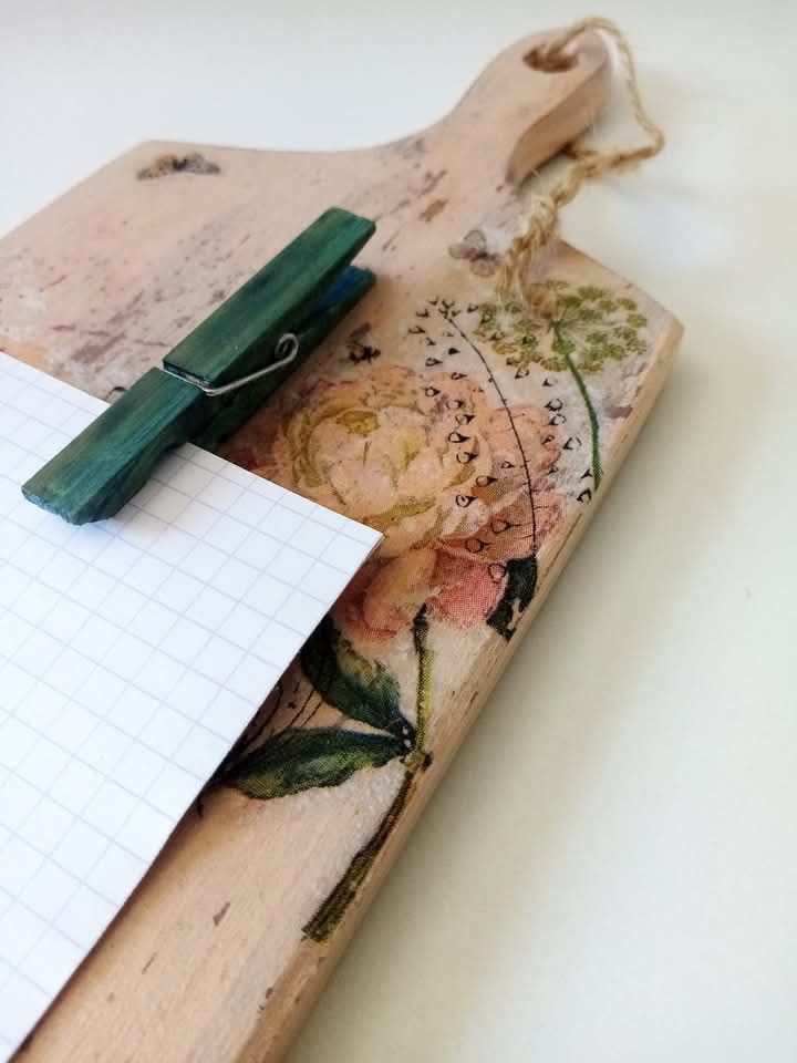 Decoupage - servítkovaný lopárik