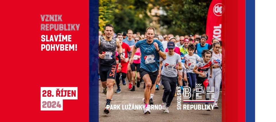 Sokolský běh republiky BRNO 2024 ❤️🤍💙