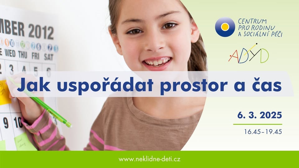 Jak uspořádat prostor a čas neklidného dítěte