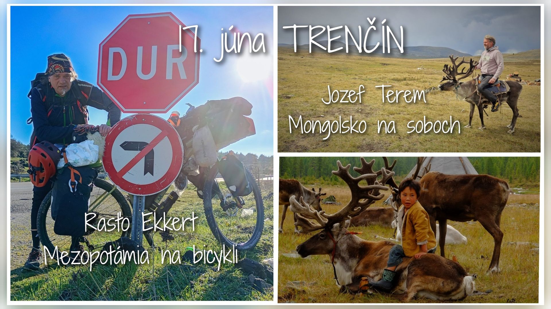 Cestokino: Rasťo Ekkert & Jožo Terem – Mezopotámia na bicykli a Mongolsko na soboch