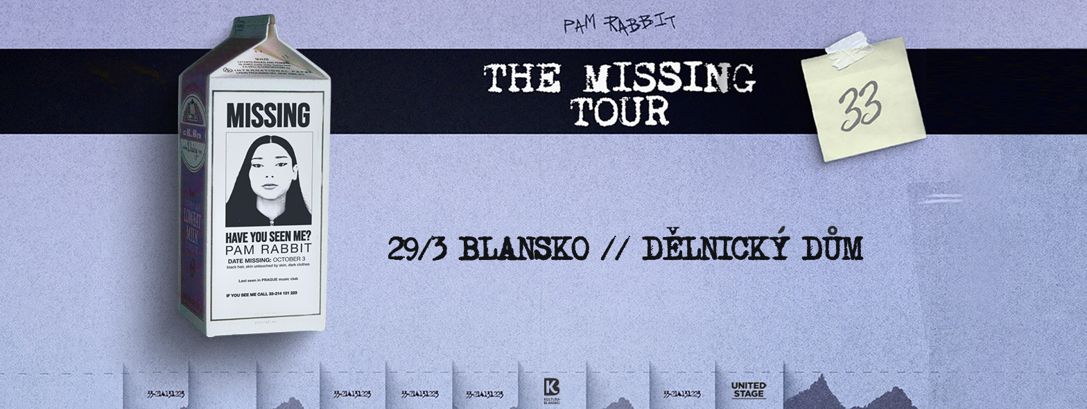 PAM RABBIT - THE MISSING TOUR - Blansko