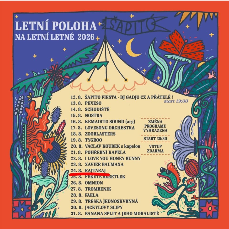 Koncert Rajtaraj - LETNÍ LETNÁ 2026