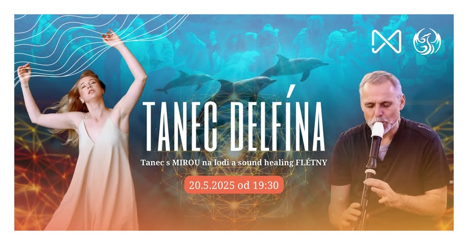 TANEC DELFÍNA // s MIROU na lodi a sound healing flétny