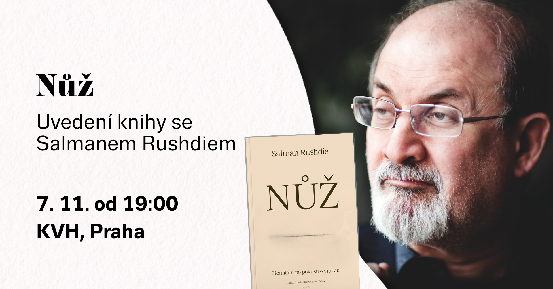 Uvedení knihy Nůž Salmana Rushdieho