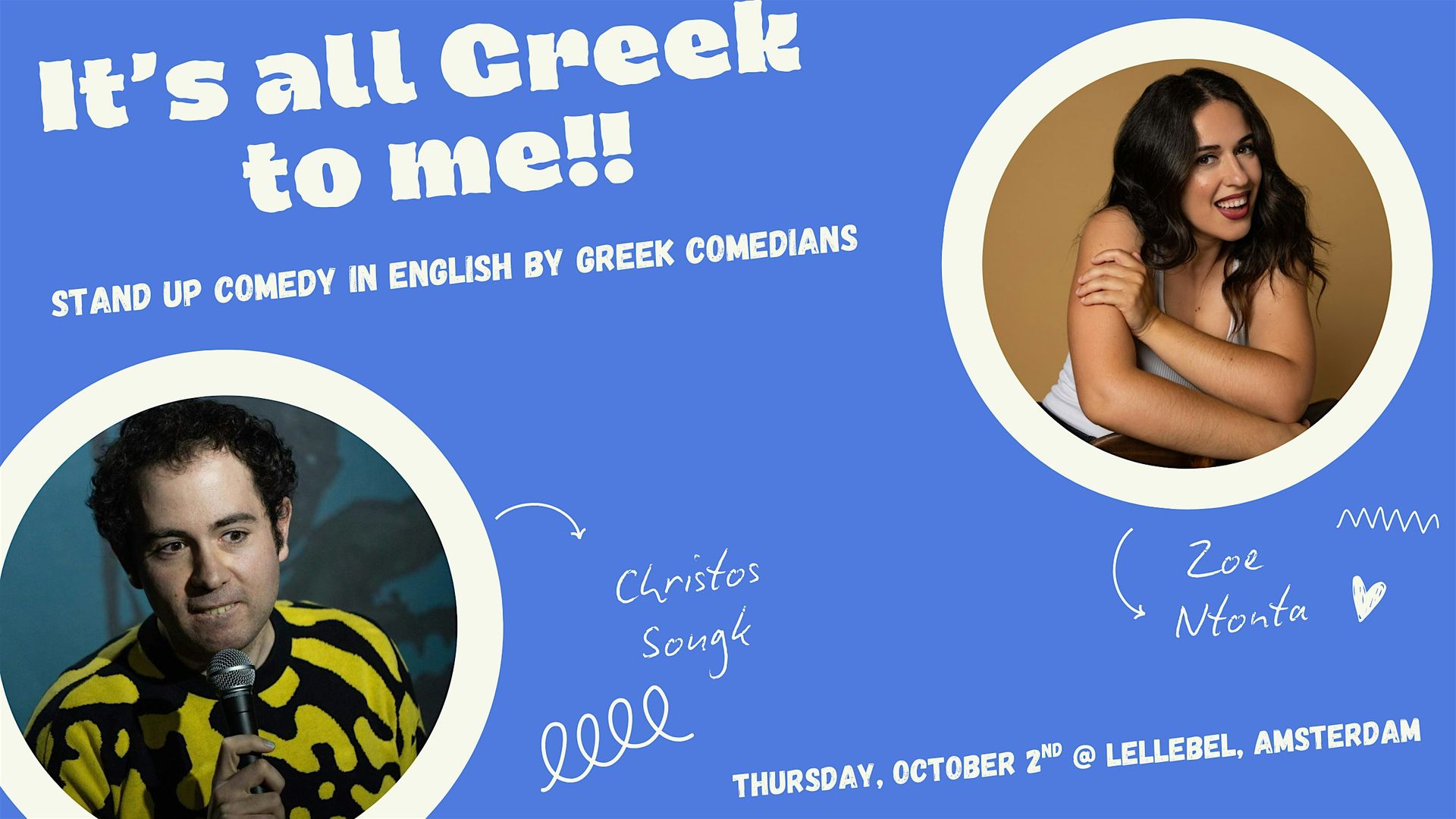 It's all Greek to me: A Hilarious Comedy Show by Greek Comedians in English
