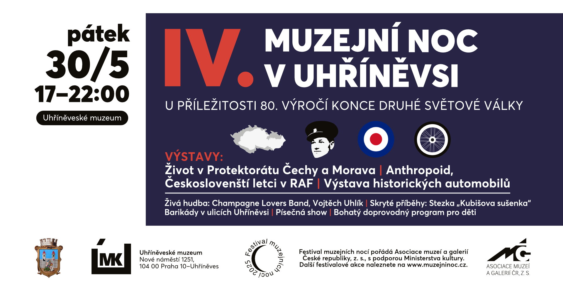 IV. Muzejní noc v Uhříněvsi - U příležitosti 80. výročí konce druhé světové války