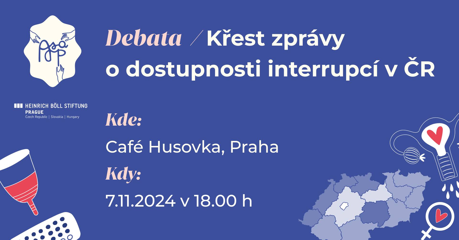Debata. Křest zprávy o dostupnosti interrupcí v ČR 2024
