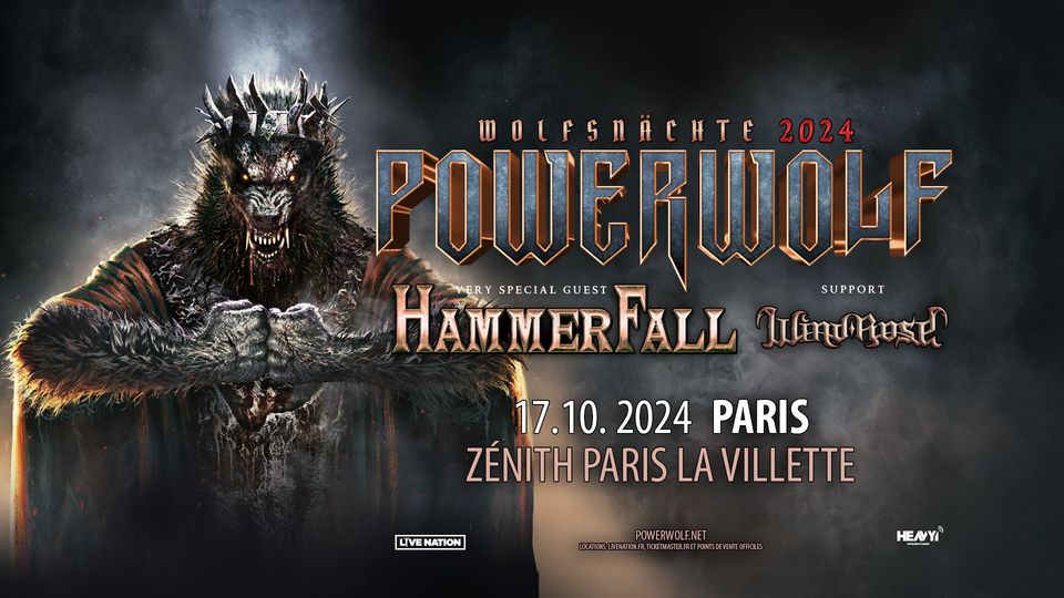 POWERWOLF | Zénith Paris - La Villette - 17 octobre 2024