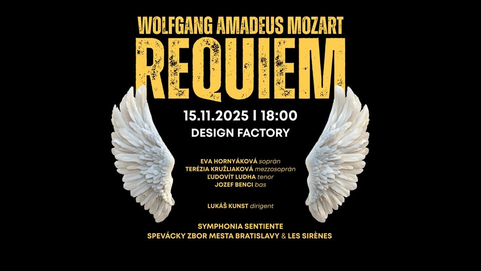 REQUIEM - W.A.Mozart - zmena miesta: Design factory