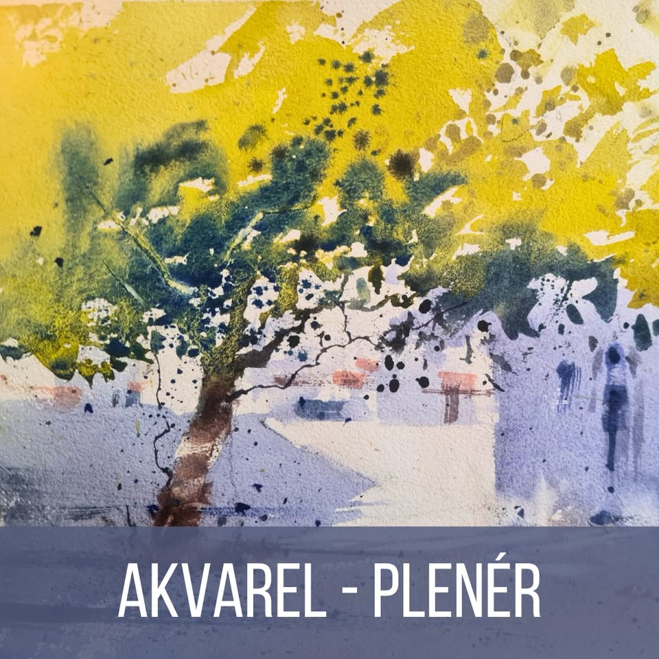 Kurz akvarelu v plenéru s Tomášem Fišerou v Praze