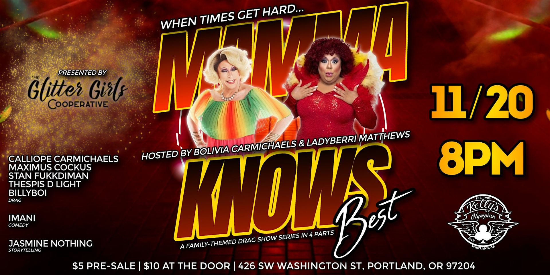 THE GLITTER GIRLS COOPERATIVE PRESENTS: MAMMA KNOWS BEST