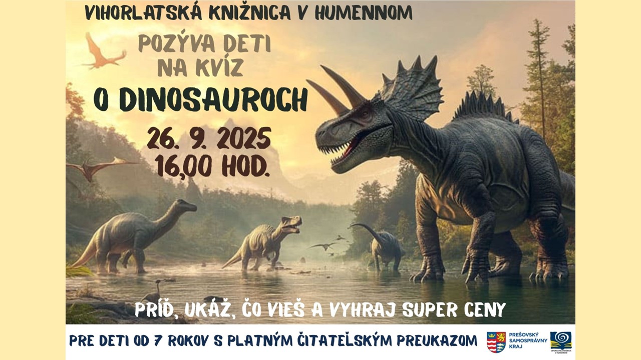 Kvíz o dinosauroch