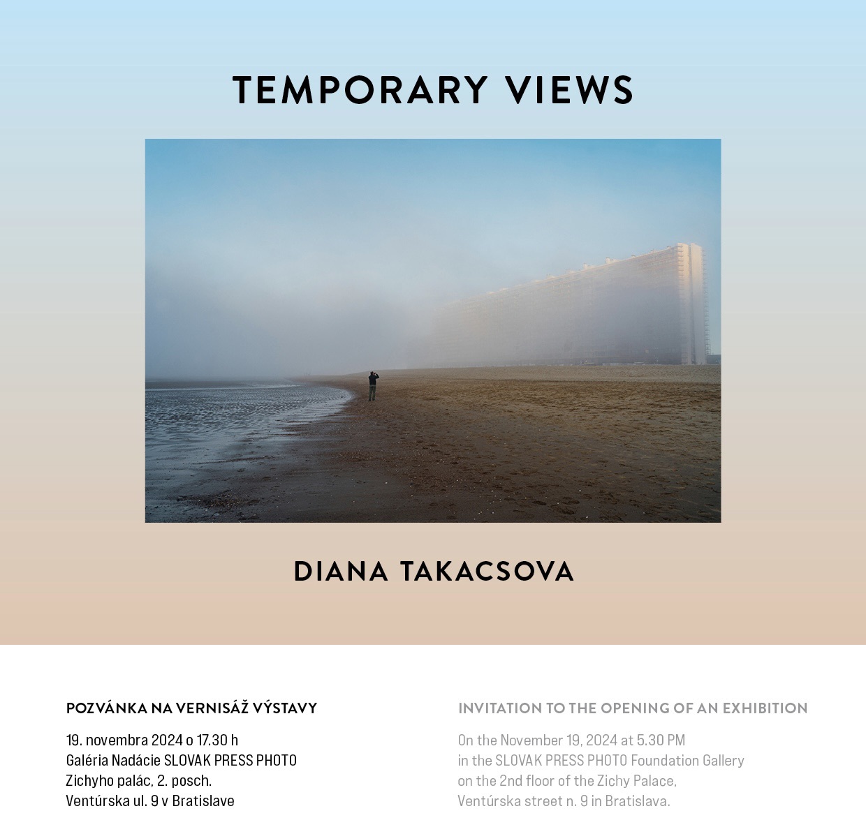Vernisáž výstavy TEMPORARY VIEWS - Diana Takacsova